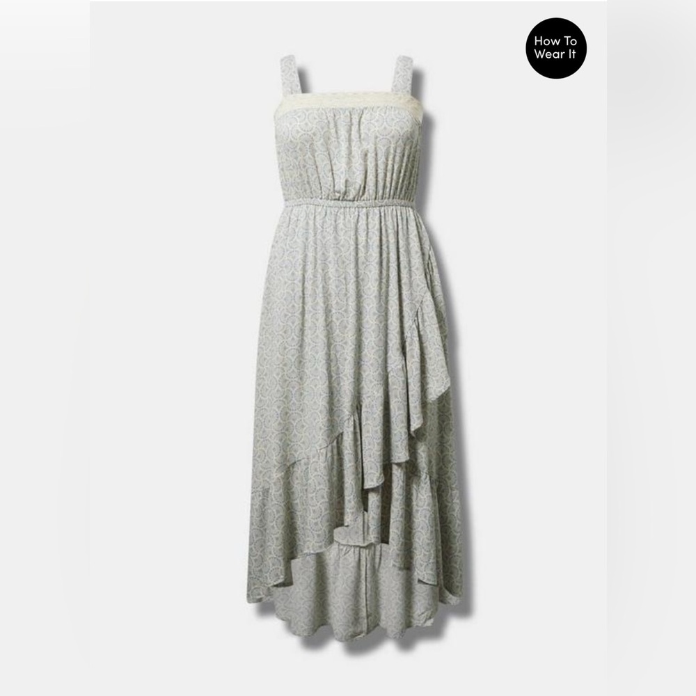 Surplice Princess Ruffle Maxi Dress - Picture 2 of 6